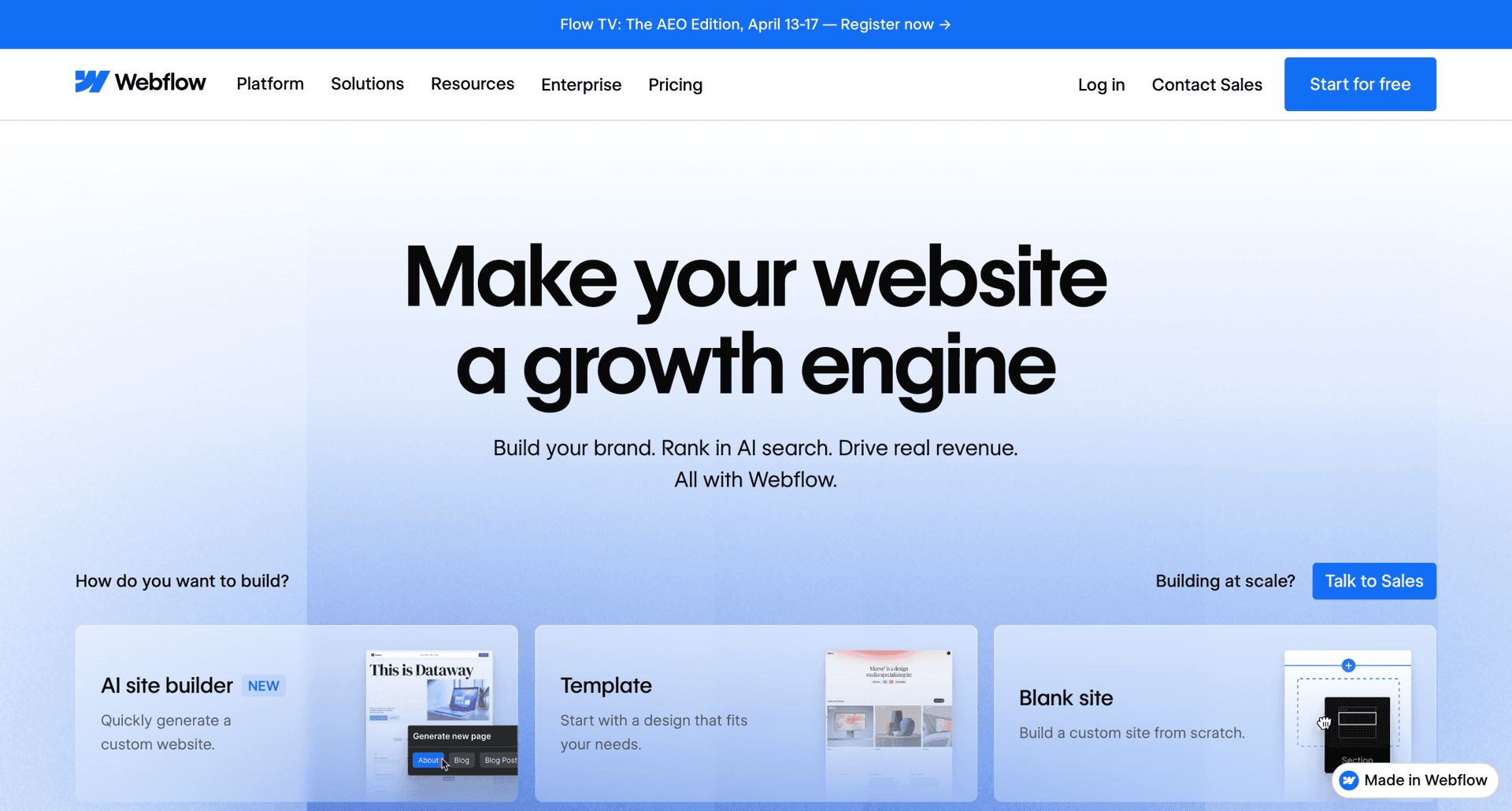 Webflow avis